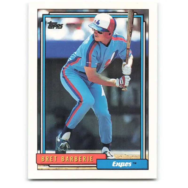 1992 Topps #224 Bret Barberie NM-MT Montreal Expos Baseball Card - Baseball Card Single