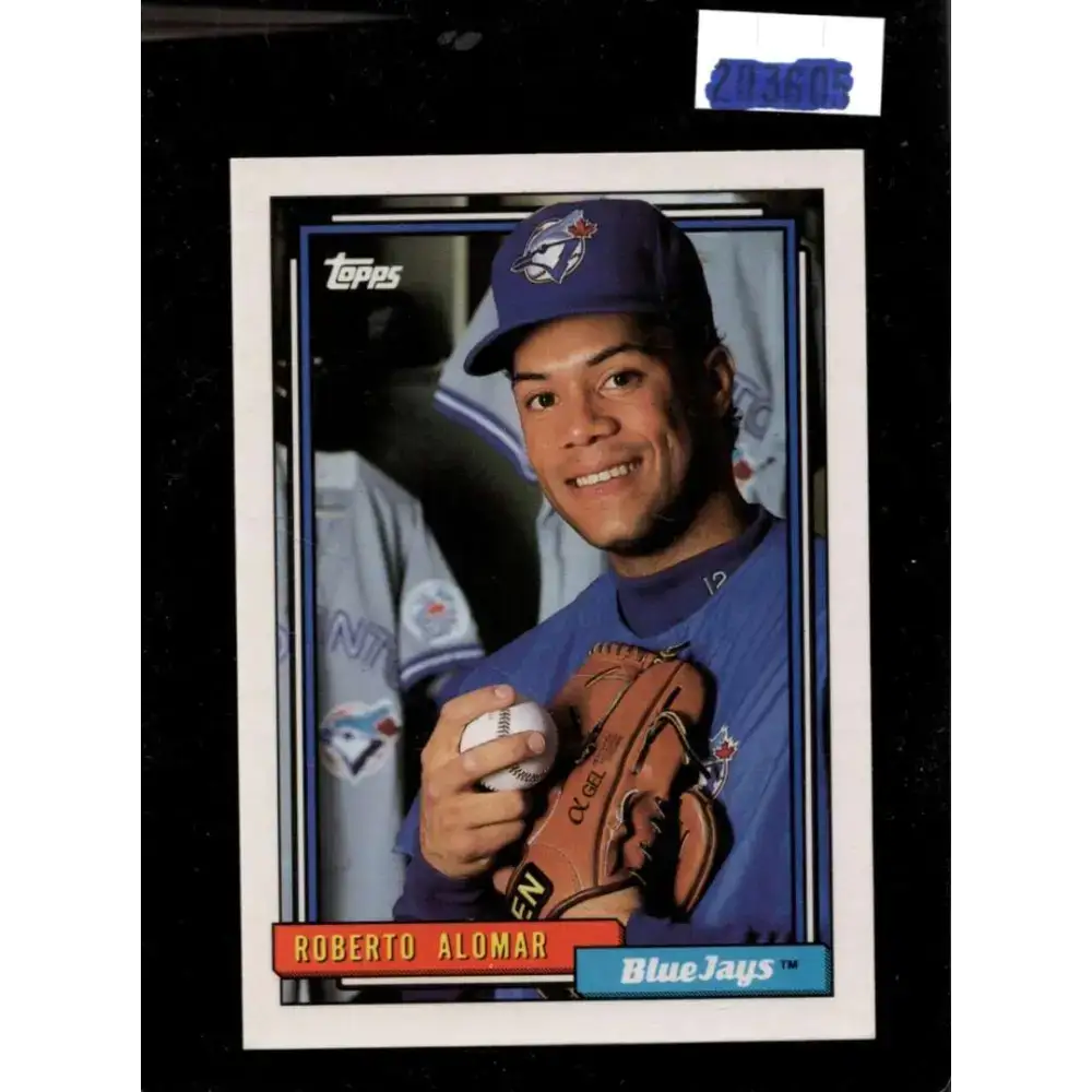1992 Topps #225 Roberto Alomar EX Excellent Toronto Blue Jays Baseball Card - Baseball Card