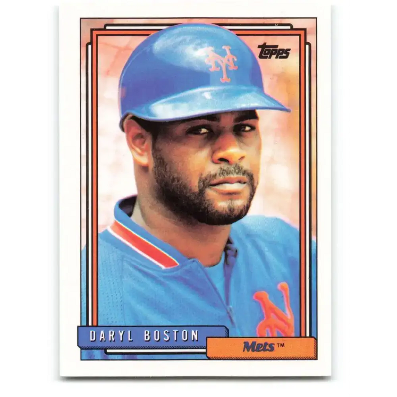 1992 Topps #227 Daryl Boston NM-MT New York Mets Baseball Card - Baseball Card Single