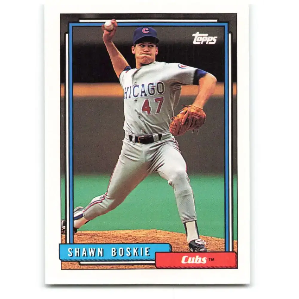 1992 Topps #229 Shawn Boskie NM-MT Chicago Cubs Baseball Card - Baseball Card Single