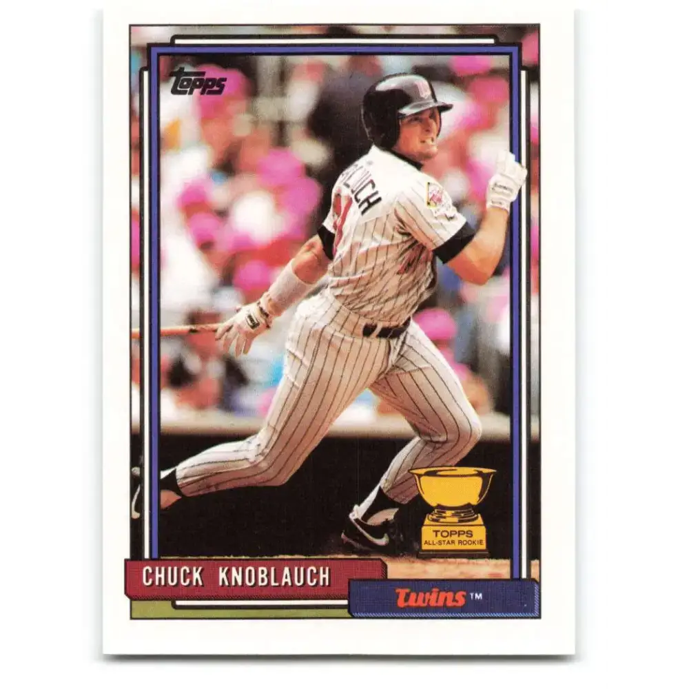 1992 Topps #23 Chuck Knoblauch NM-MT Minnesota Twins Baseball Card - Baseball Card Single