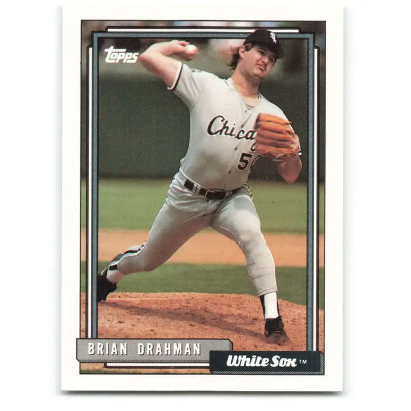 1992 Topps #231 Brian Drahman NM-MT Chicago White Sox Baseball Card - Baseball Card Single