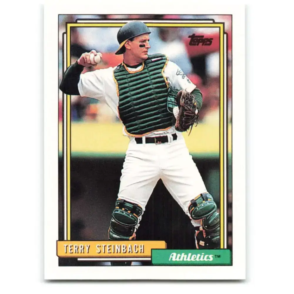 1992 Topps #234 Terry Steinbach NM-MT Oakland Athletics Baseball Card - Baseball Card Single