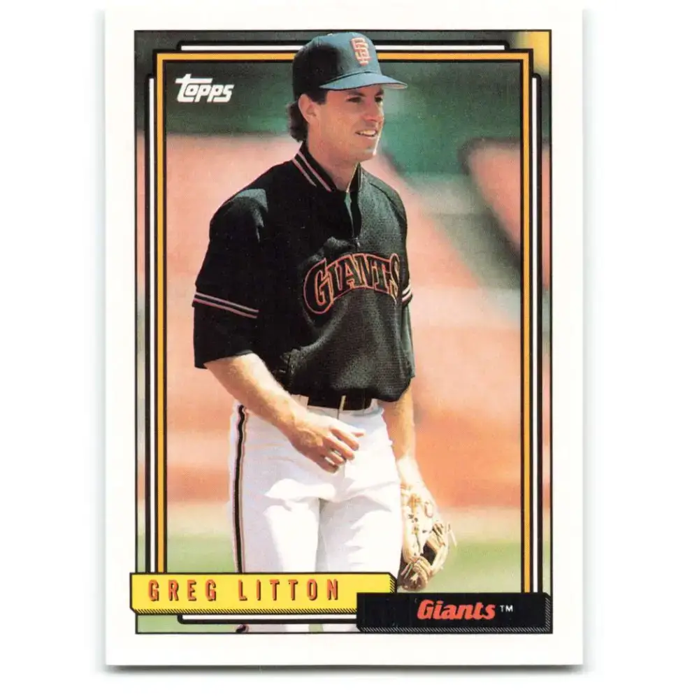 1992 Topps #238 Greg Litton NM-MT San Francisco Giants Baseball Card - Baseball Card Single