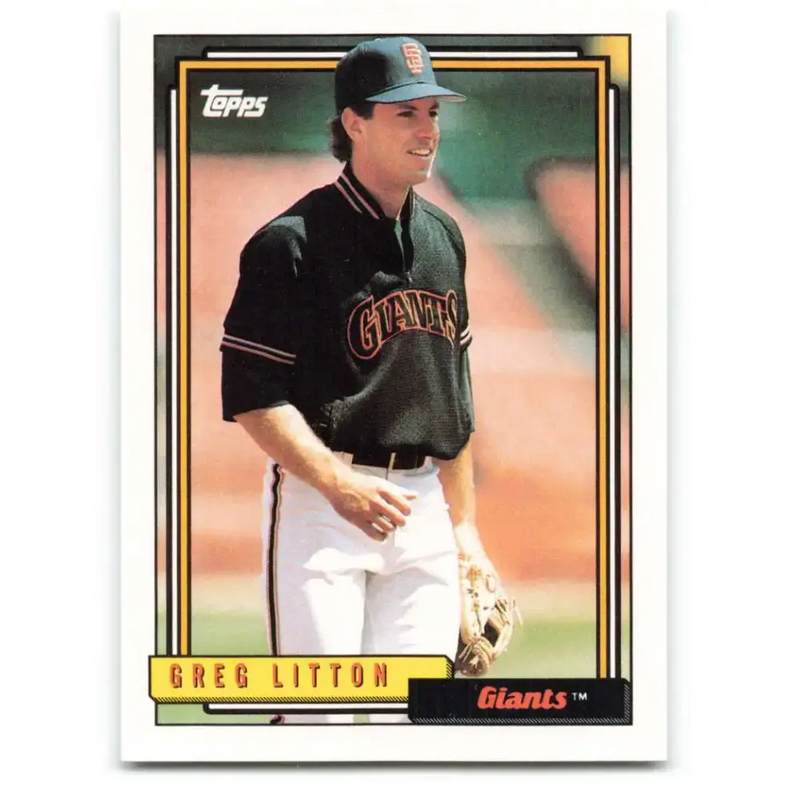 1992 Topps #238 Greg Litton NM-MT San Francisco Giants Baseball Card - Baseball Card Single