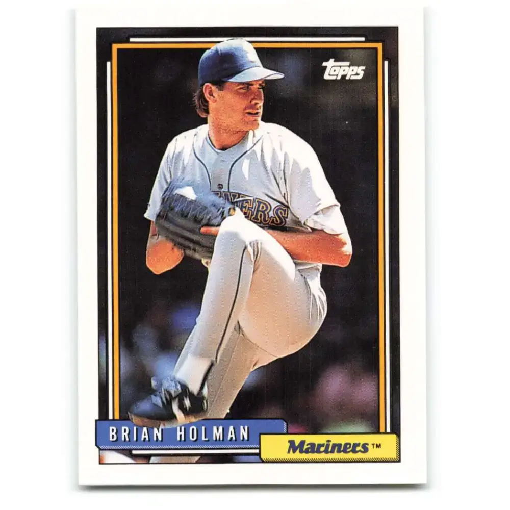 1992 Topps #239 Brian Holman NM-MT Seattle Mariners Baseball Card - Baseball Card Single