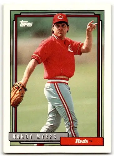1992 Topps #24 Randy Myers NM Near Mint Reds ID:43501 - Baseball Card Single