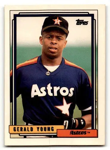 1992 Topps #241 Gerald Young Houston Astros Baseball Cards EX/NM ID:61172 - Baseball Card Single