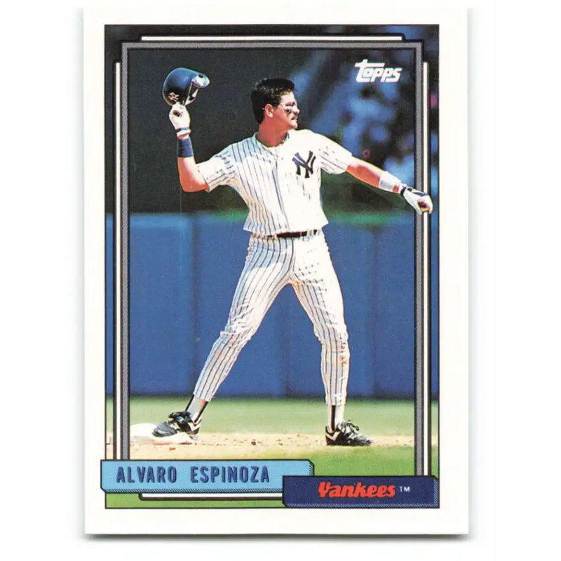 1992 Topps #243 Alvaro Espinoza NM-MT New York Yankees Baseball Card