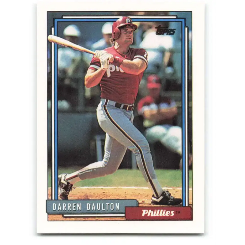 1992 Topps #244 Darren Daulton NM-MT Philadelphia Phillies Baseball Card - Baseball Card Single