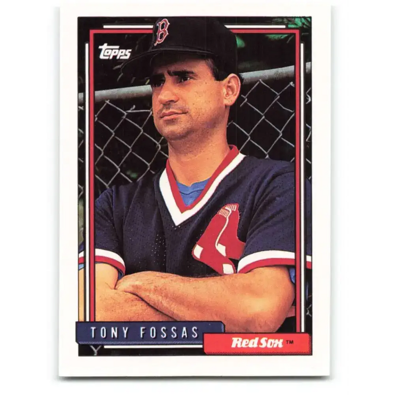 1992 Topps #249 Tony Fossas NM-MT Boston Red Sox Baseball Card - Baseball Card Single
