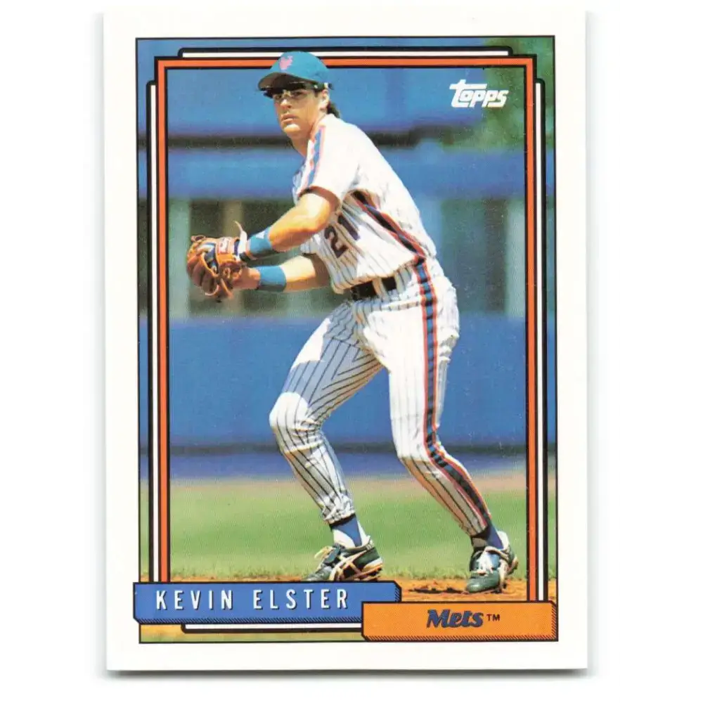 1992 Topps #251 Kevin Elster NM-MT New York Mets Baseball Card - Baseball Card Single