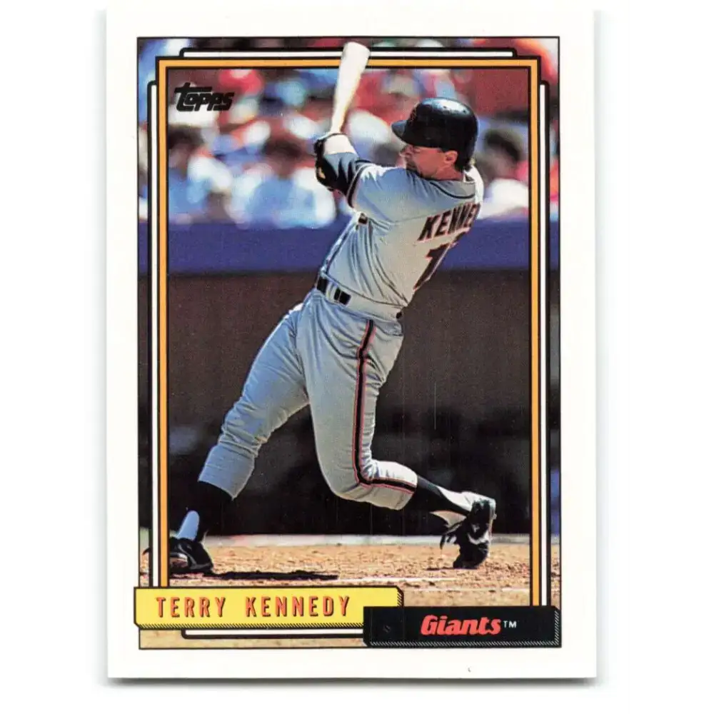 1992 Topps #253 Terry Kennedy NM-MT San Francisco Giants Baseball Card - Baseball Card Single