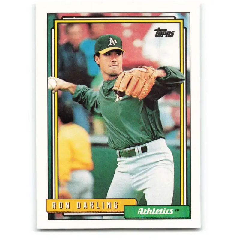 1992 Topps #259 Ron Darling NM-MT Oakland Athletics Baseball Card - Baseball Card Single