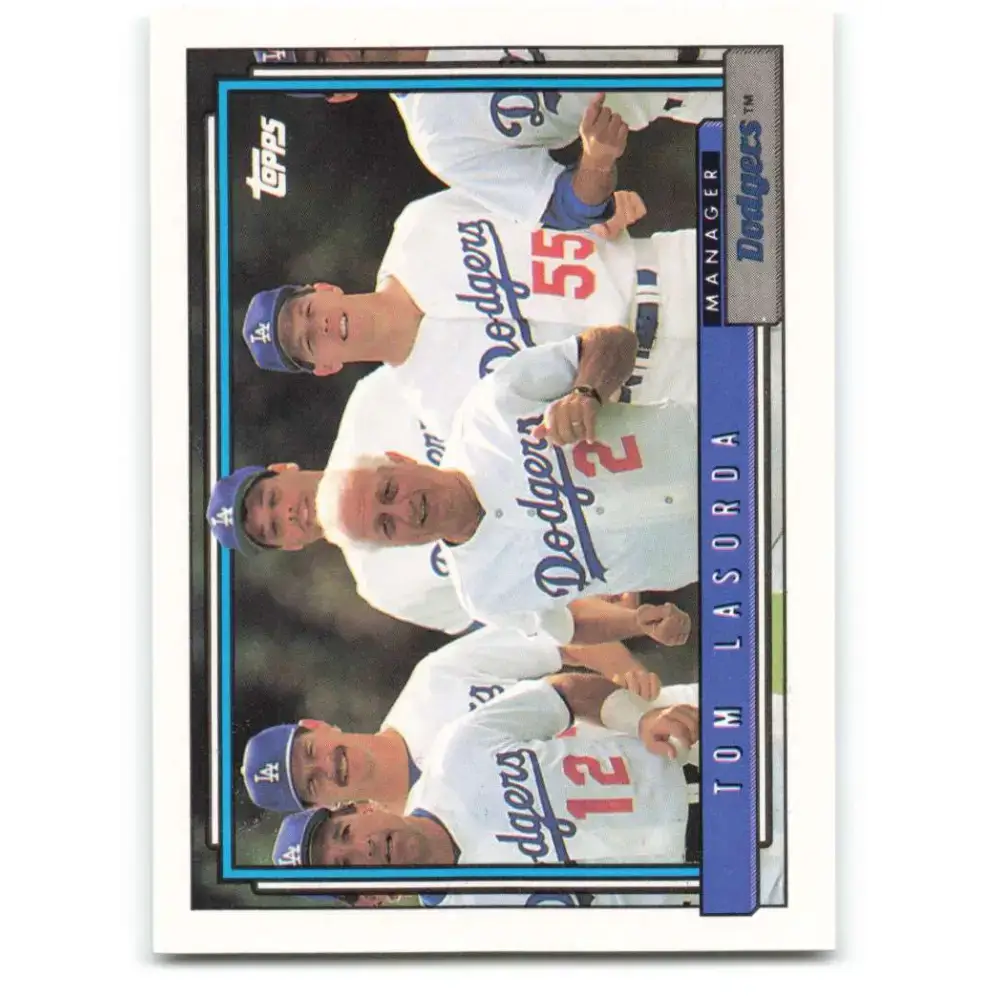 1992 Topps #261 Tommy Lasorda NM-MT Los Angeles Dodgers Baseball Card - Baseball Card Single