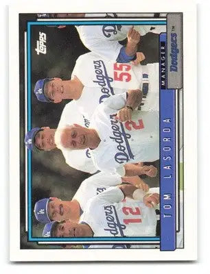 1992 Topps #261 Tommy Lasorda NM Near Mint Dodgers MG ID:81527 - Baseball Card Single