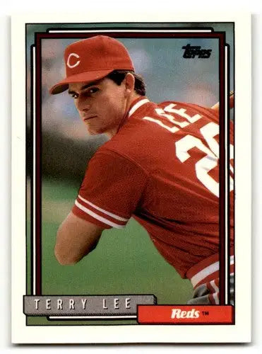 1992 Topps #262 Terry Lee Cincinnati Reds Baseball Cards EX/NM ID:55883 - Baseball Card Single