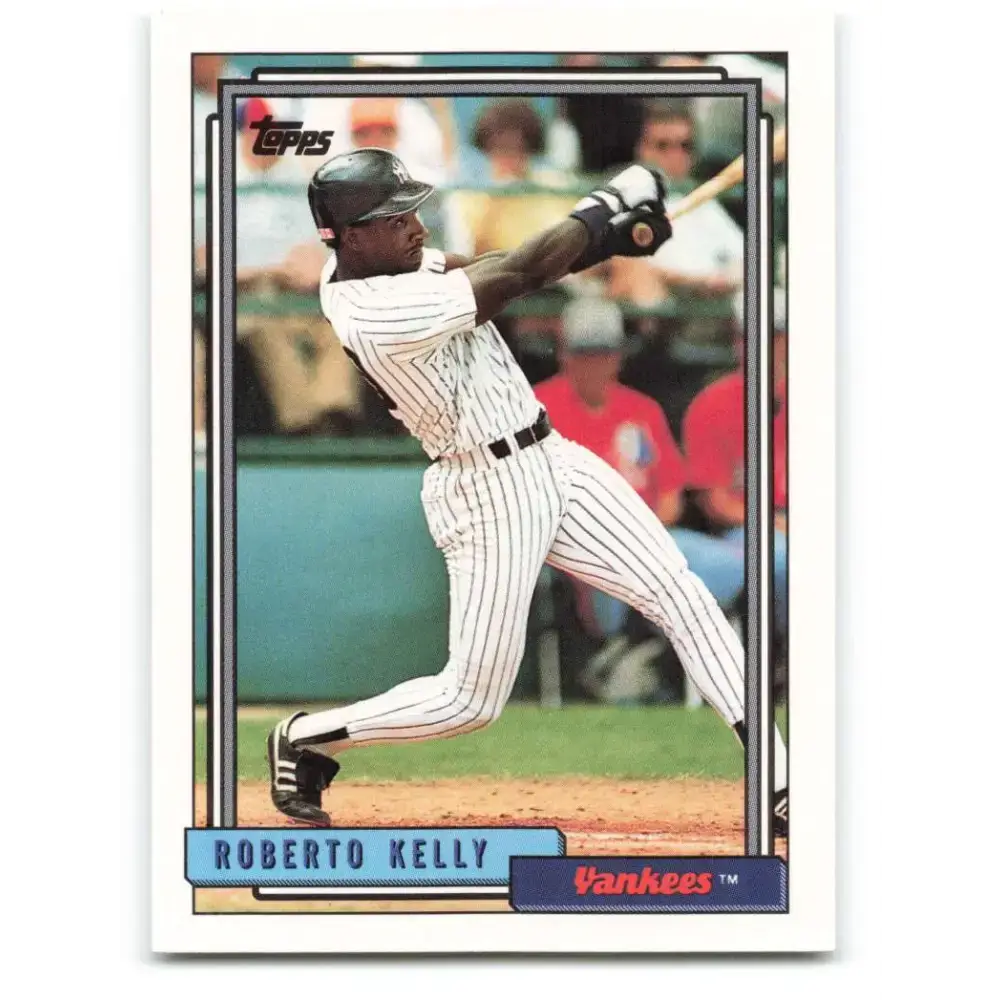 1992 Topps #266 Roberto Kelly NM-MT New York Yankees Baseball Card - Baseball Card Single