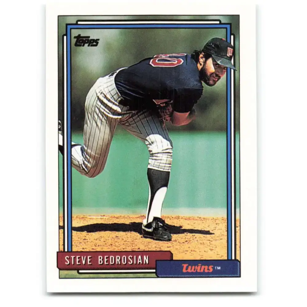 1992 Topps #267 Steve Bedrosian NM-MT Minnesota Twins Baseball Card - Baseball Card Single
