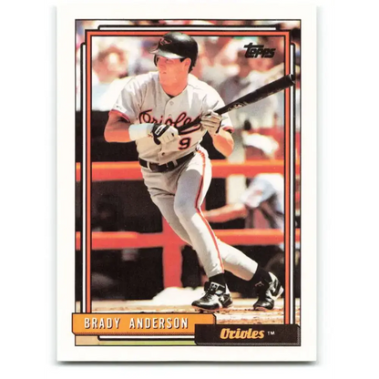 1992 Topps #268 Brady Anderson EX Excellent Baltimore Orioles Baseball Card - Baseball Card