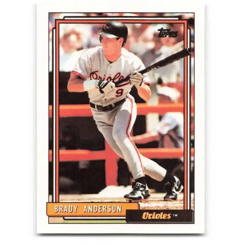 1992 Topps #268 Brady Anderson EX Excellent Baltimore Orioles Baseball Card - Baseball Card Single