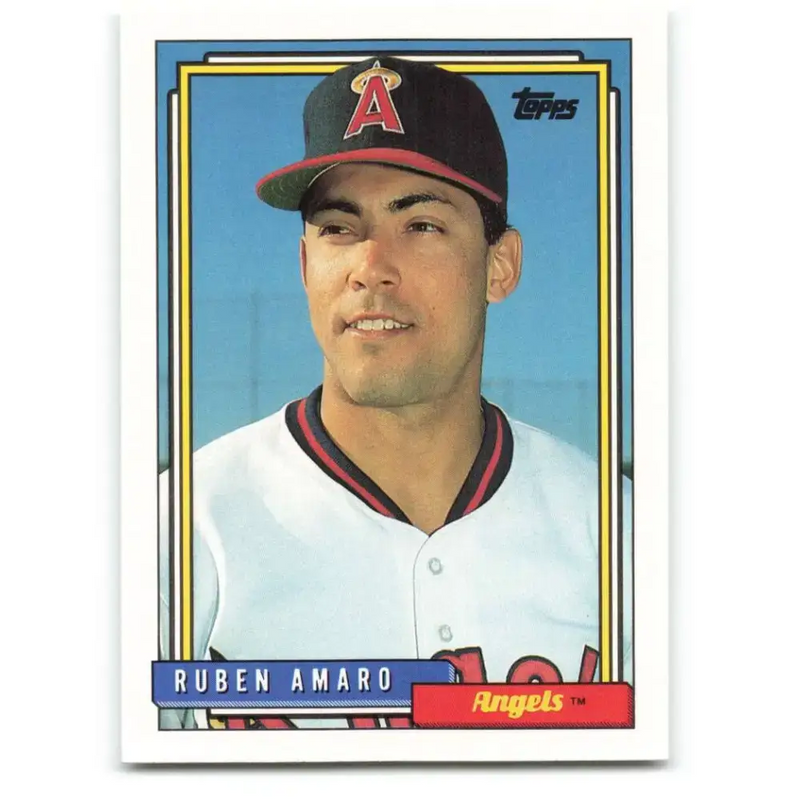 1992 Topps #269 Ruben Amaro NM-MT California Angels Baseball Card - Baseball Card Single