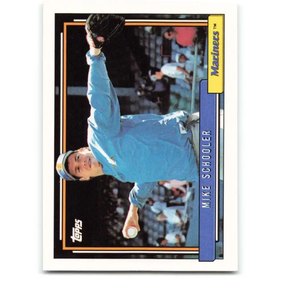1992 Topps #28 Mike Schooler EX Excellent Seattle Mariners Baseball Card - Baseball Card