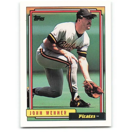 1992 Topps #282 John Wehner NM-MT Pittsburgh Pirates Baseball Card - Baseball Card Single