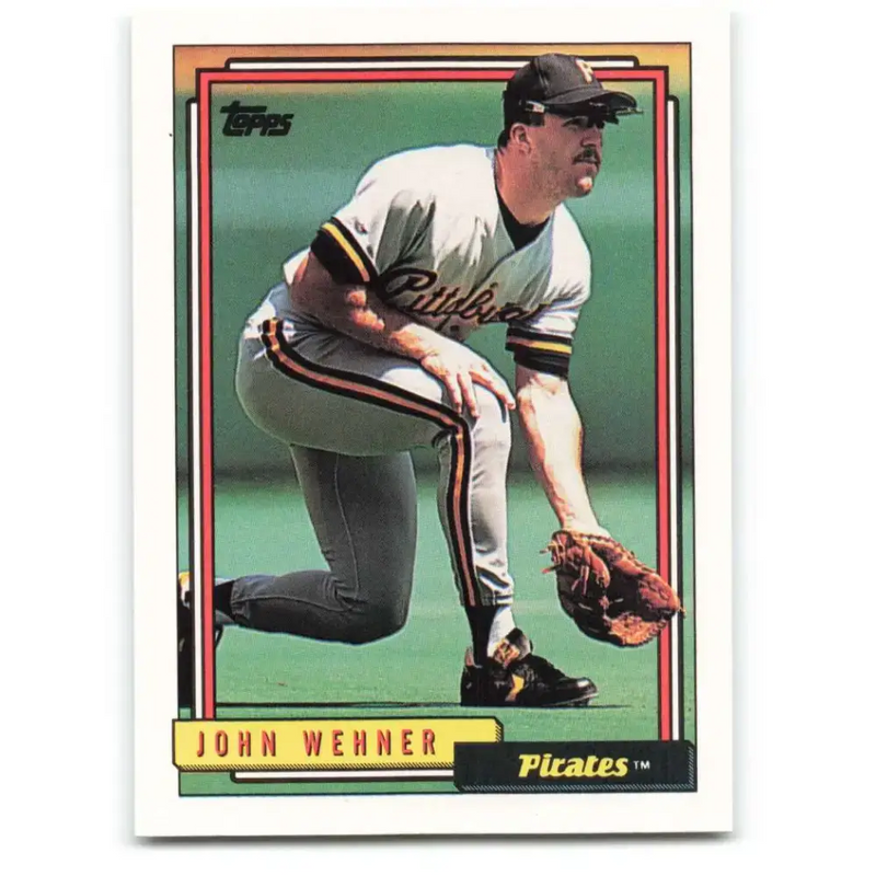 1992 Topps #282 John Wehner NM-MT Pittsburgh Pirates Baseball Card - Baseball Card Single