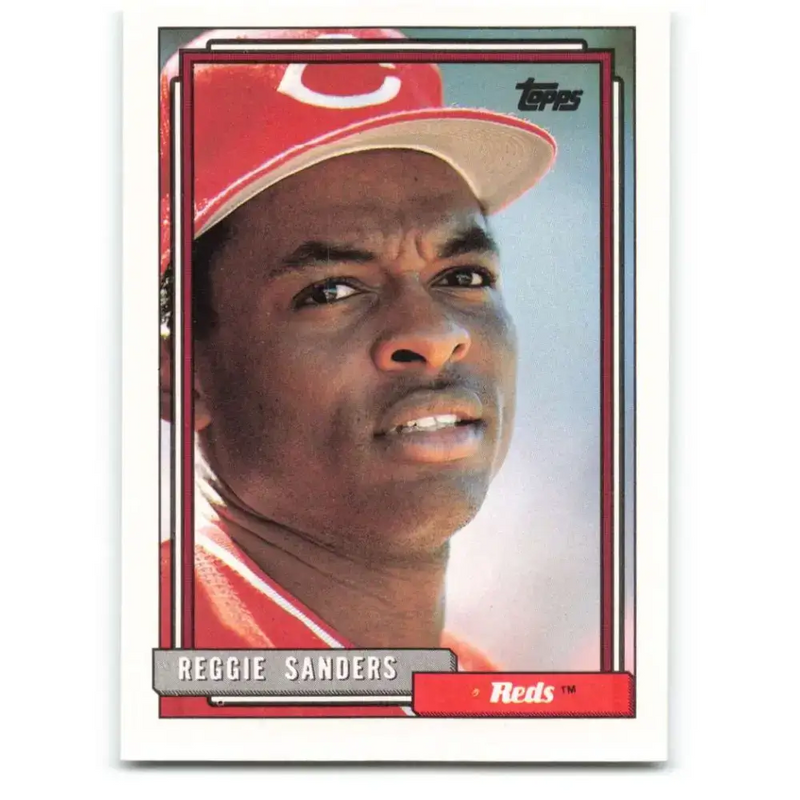 1992 Topps #283 Reggie Sanders EX Excellent Cincinnati Reds Baseball Card - Baseball Card Single