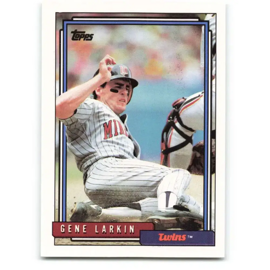 1992 Topps #284 Gene Larkin NM-MT Minnesota Twins Baseball Card