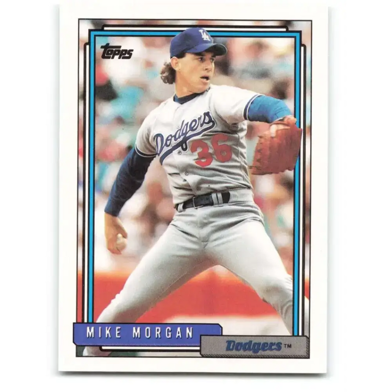1992 Topps #289 Mike Morgan NM-MT Los Angeles Dodgers Baseball Card - Baseball Card Single