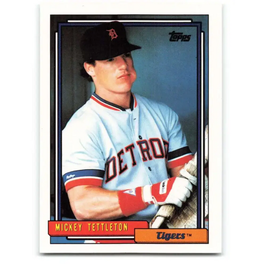 1992 Topps #29 Mickey Tettleton EX Excellent Detroit Tigers Baseball Card - Baseball Card