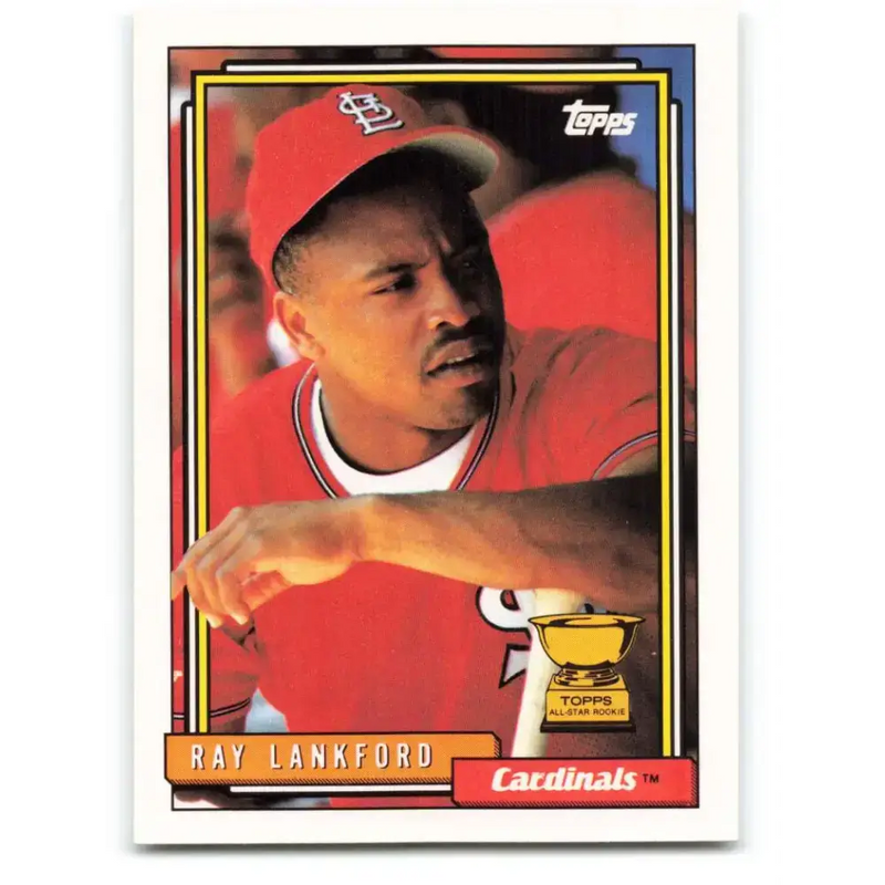1992 Topps #292 Ray Lankford EX Excellent St. Louis Cardinals Baseball Card - Baseball Card Single
