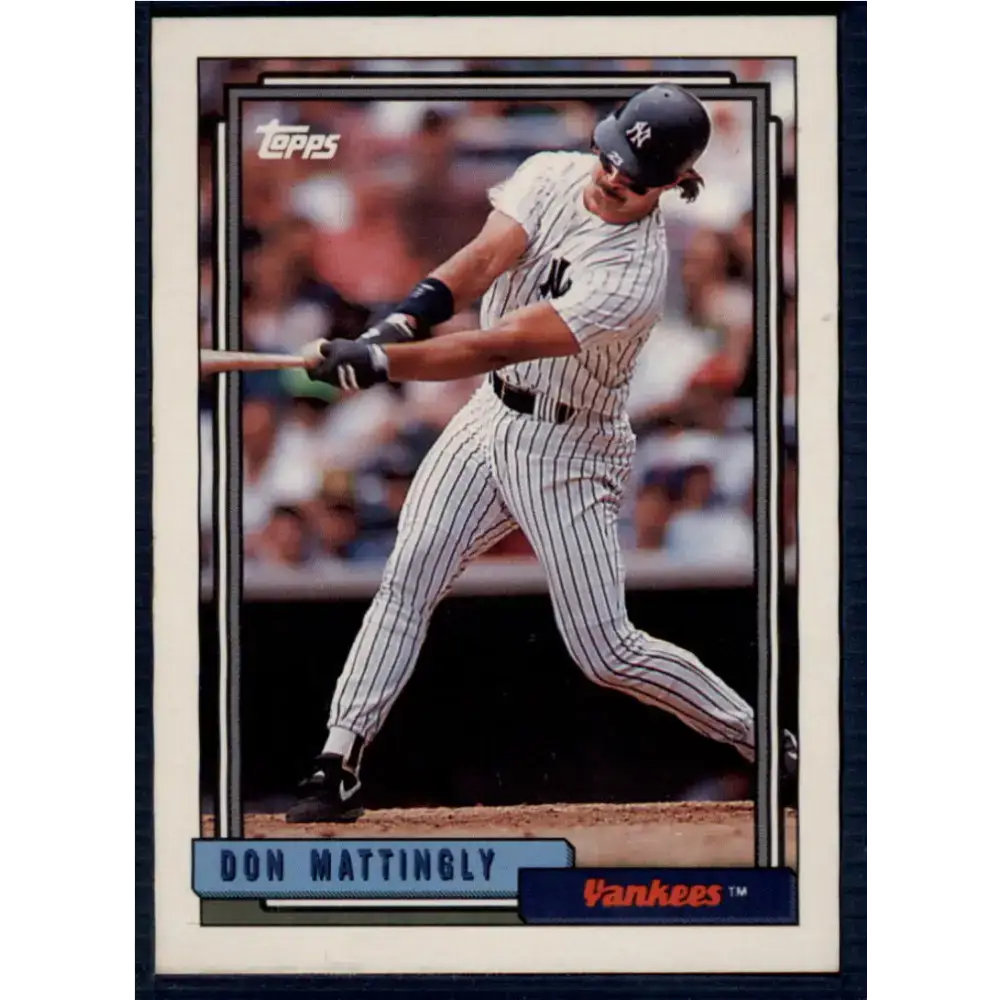 1992 Topps #300 Don Mattingly NM-MT New York Yankees Baseball Card - Baseball Card Single