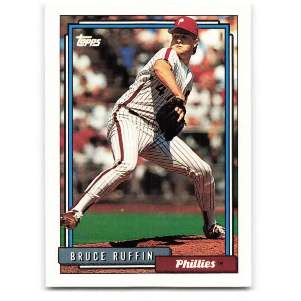 1992 Topps #307 Bruce Ruffin NM-MT Philadelphia Phillies Baseball Card - Baseball Card Single