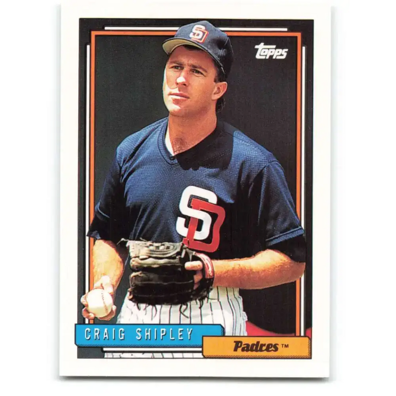 1992 Topps #308 Craig Shipley NM-MT San Diego Padres Baseball Card