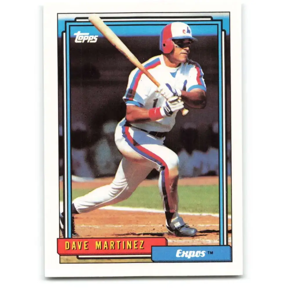 1992 Topps #309 Dave Martinez NM-MT Montreal Expos Baseball Card - Baseball Card Single