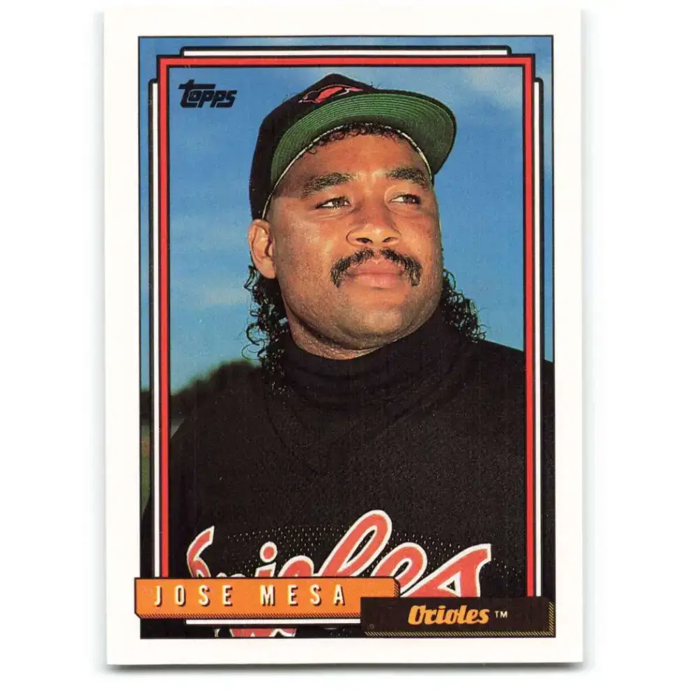 1992 Topps #310 Jose Mesa NM-MT Baltimore Orioles Baseball Card - Baseball Card Single