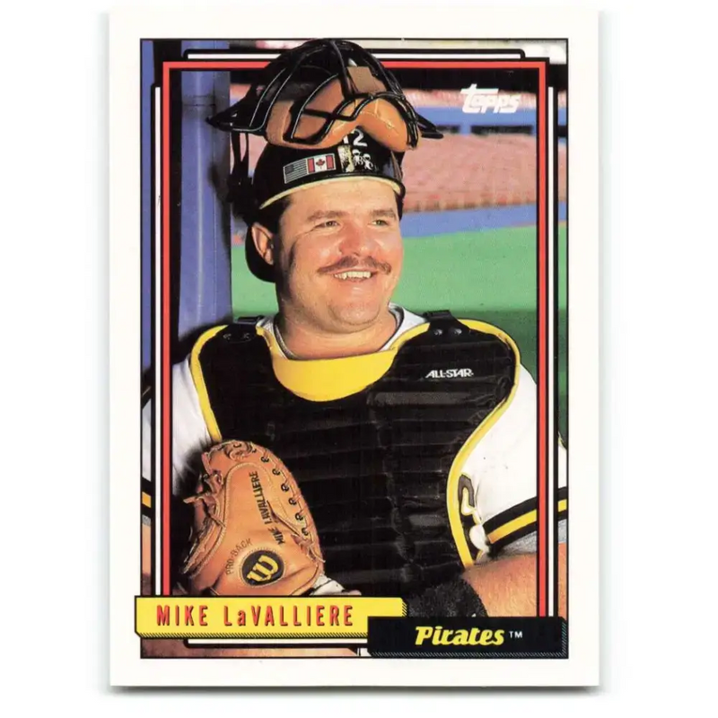1992 Topps #312 Mike LaValliere NM-MT Pittsburgh Pirates Baseball Card