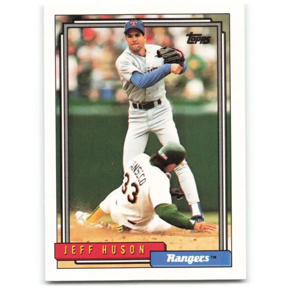 1992 Topps #314 Jeff Huson NM-MT Texas Rangers Baseball Card - Baseball Card Single