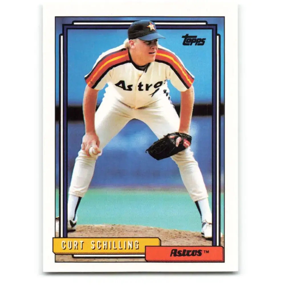 1992 Topps #316 Curt Schilling NM-MT Houston Astros Baseball Card - Baseball Card Single