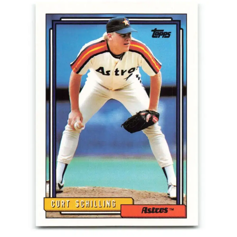 1992 Topps #316 Curt Schilling NM-MT Houston Astros Baseball Card - Baseball Card Single