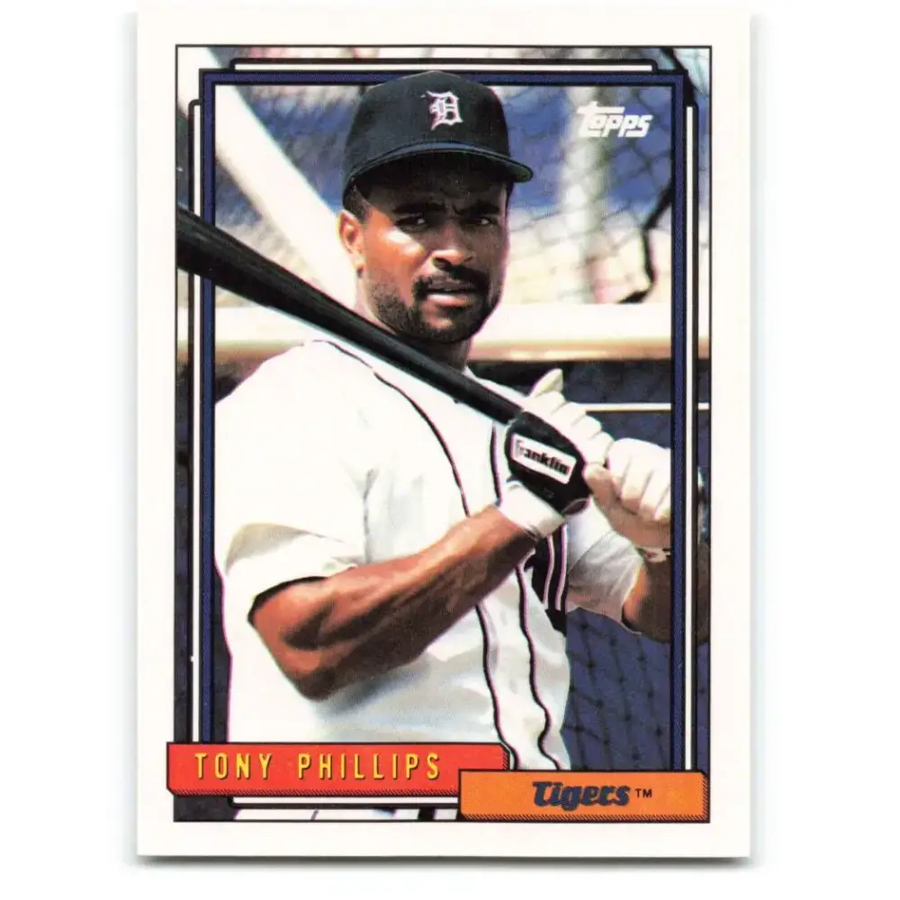 1992 Topps #319 Tony Phillips NM-MT Detroit Tigers Baseball Card - Baseball Card Single