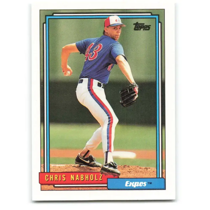 1992 Topps #32 Chris Nabholz NM-MT Montreal Expos Baseball Card - Baseball Card Single