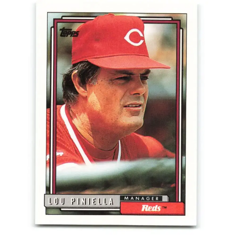 1992 Topps #321 Lou Piniella NM-MT Cincinnati Reds Baseball Card - Baseball Card Single