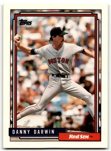 Original gloss Danny Darwin baseball card from 1992 Topps #324 featuring Simply Sandoval