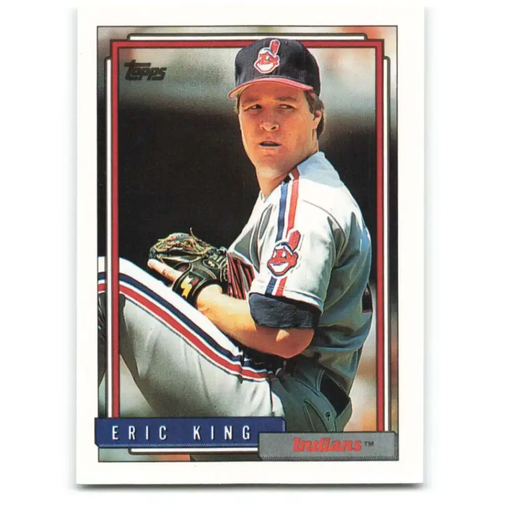 1992 Topps #326 Eric King NM-MT Cleveland Indians Baseball Card - Baseball Card Single