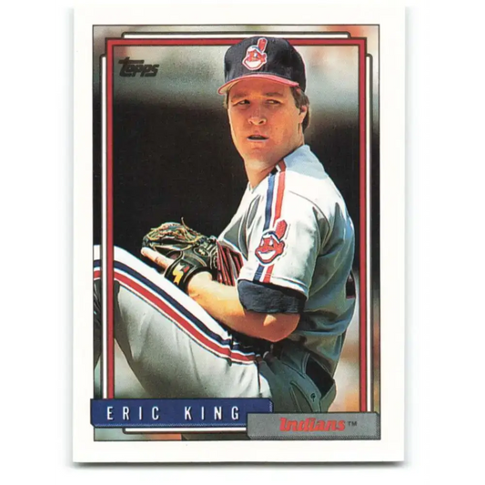 1992 Topps #326 Eric King NM-MT Cleveland Indians Baseball Card - Baseball Card Single