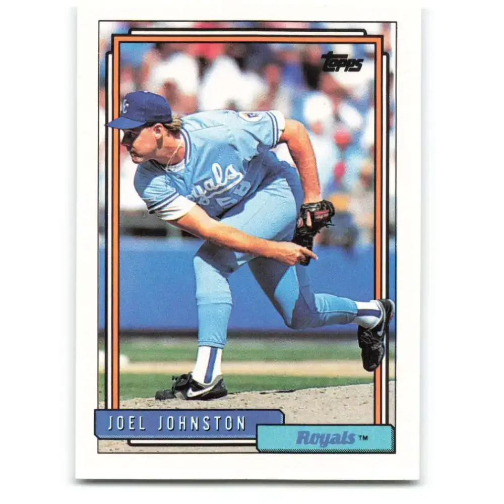 1992 Topps #328 Joel Johnston NM-MT RC Rookie Kansas City Royals Baseball Card - Baseball Card Single